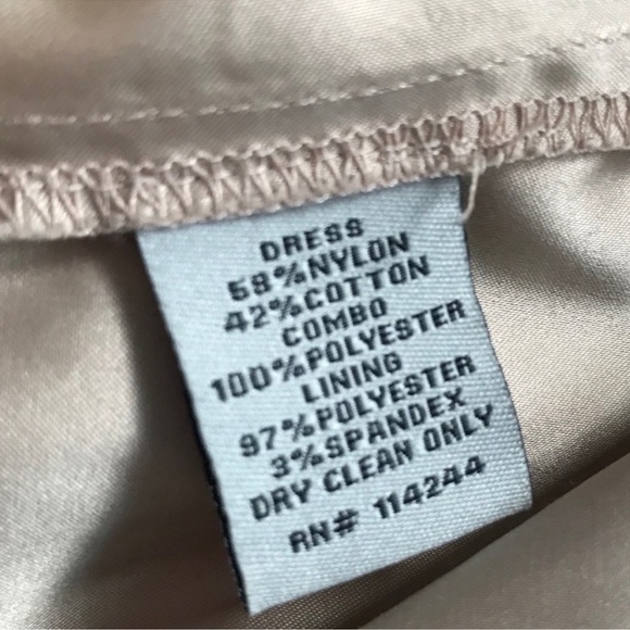 NWOT Eliza J Navy Lace Dress with Pleated Skirt Size 6 - Picture 6 of 8